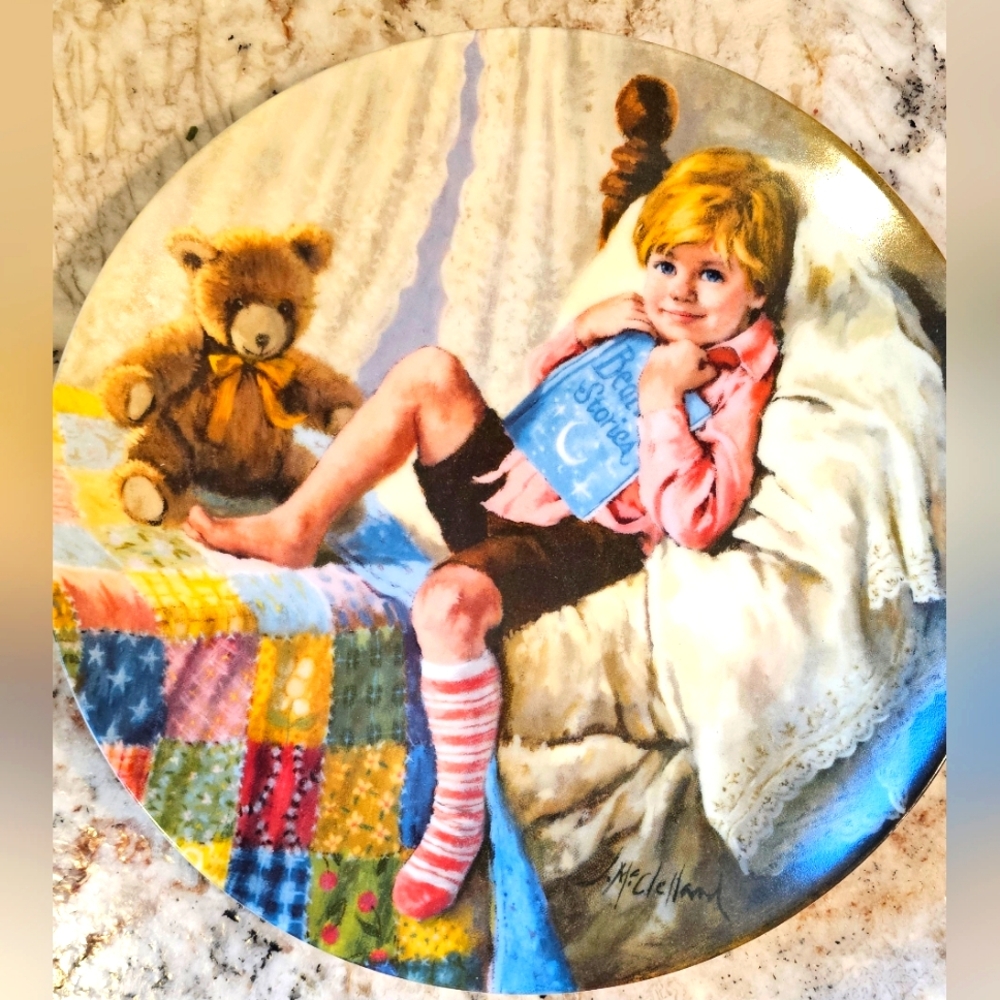 Collector Plate by Reco, Diddle Diddle Dumpling, Mother Goose Series 1984